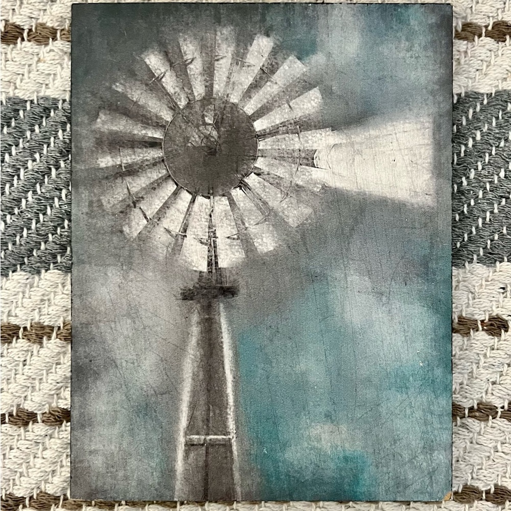 Windmill Plaque Wall Decor